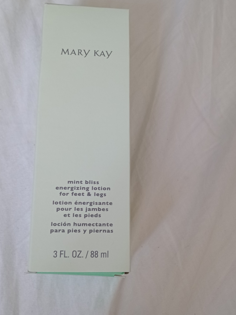 Mary Kay Mint Bliss Energizing Foot & Leg Lotion - Mint Green Sealed